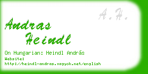 andras heindl business card