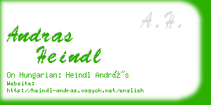 andras heindl business card